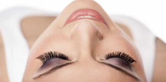 Lash lift with painting